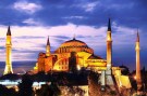Turchia Istanbul moschea sera